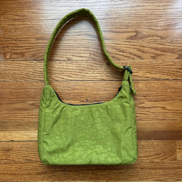 BAGGU Mini Nylon Shoulder Bag - Avocado - Picture 2 of 2